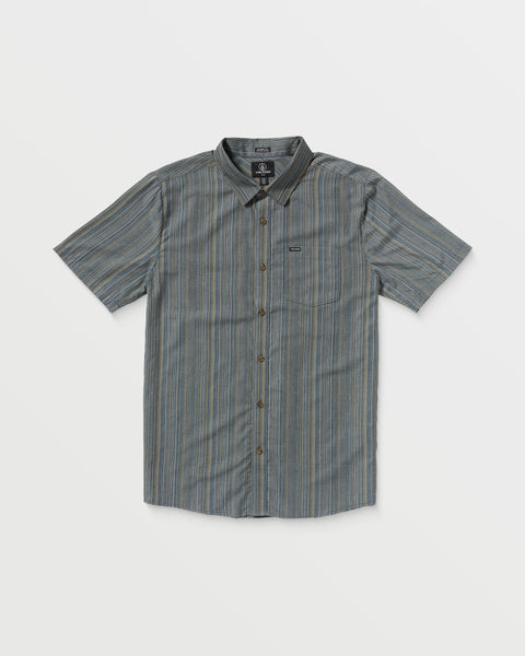 Men's Jahstripe Short Sleeve - Volcom - Dark Slate
