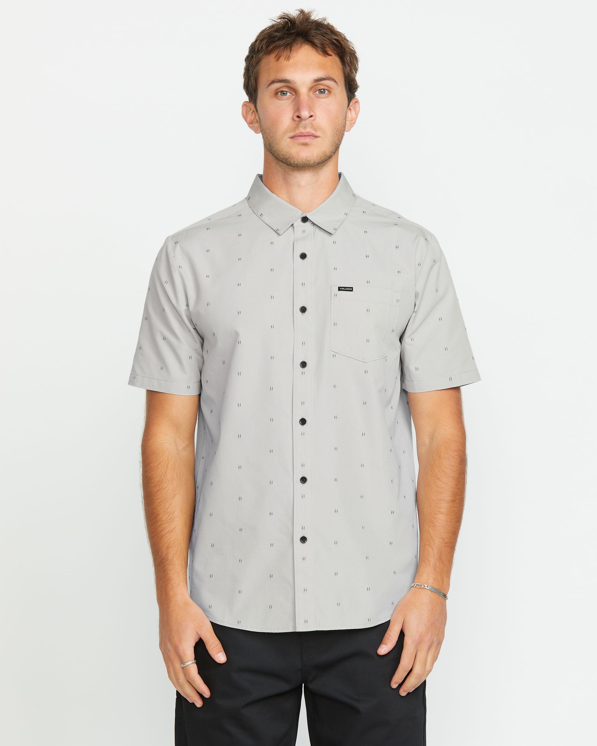 Men's Bankstone Short Sleeve - Volcom - Tower Grey