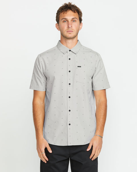 Men's Bankstone Short Sleeve-Tower Grey-Volcom