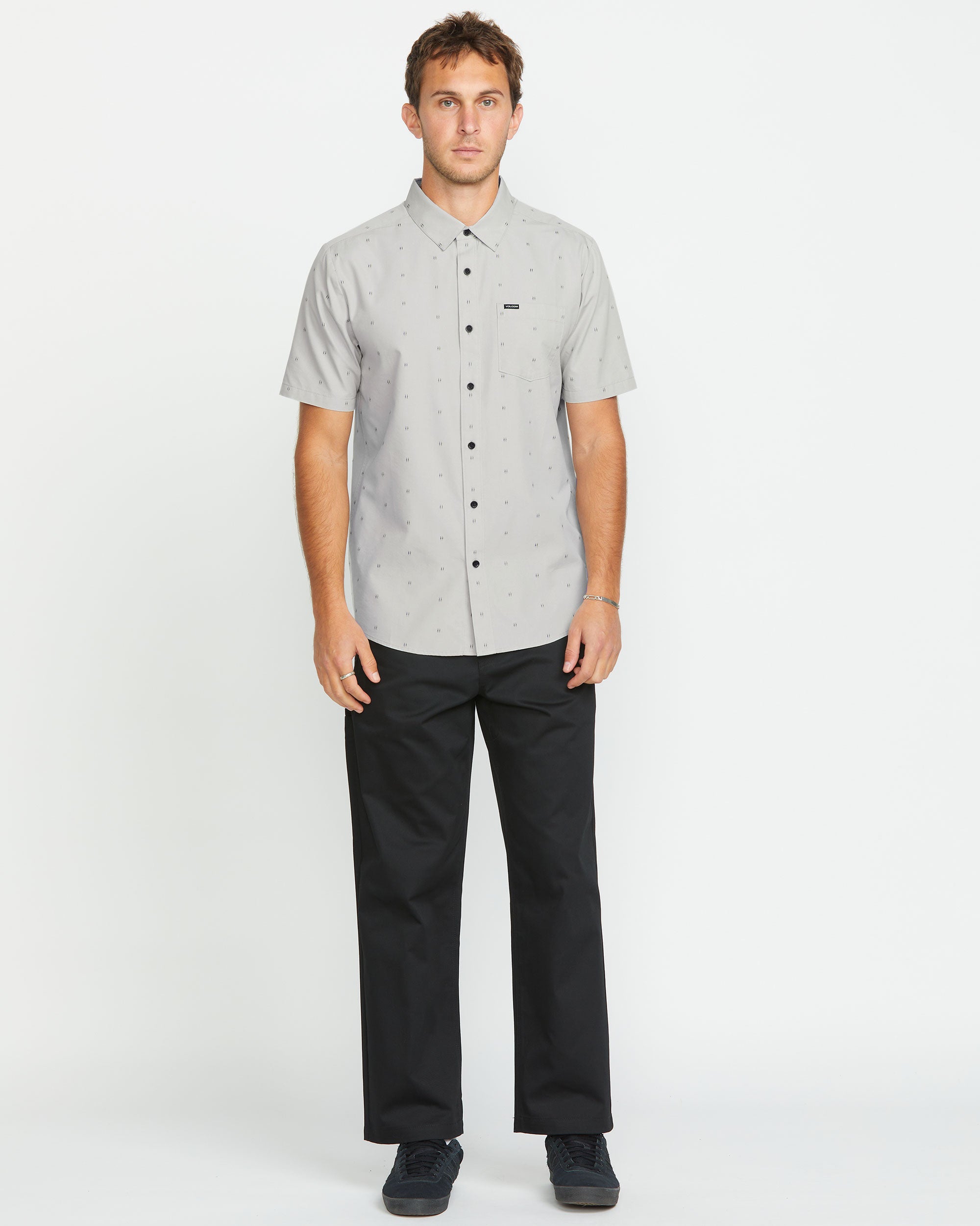 Men's Bankstone Short Sleeve - Volcom - Tower Grey