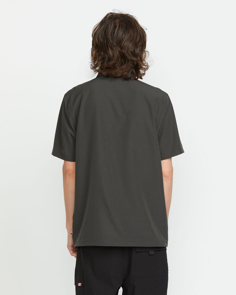 Volcom Volcom Japan Men's Sense Popover Short Sleeve Shirt Stealth