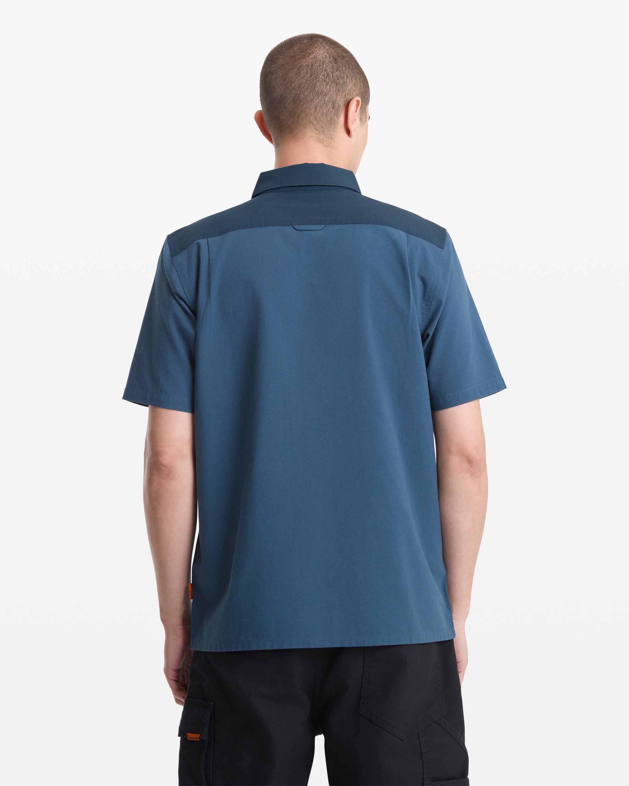 Men's Slab City Short Sleeve-Midnight Blue-Volcom