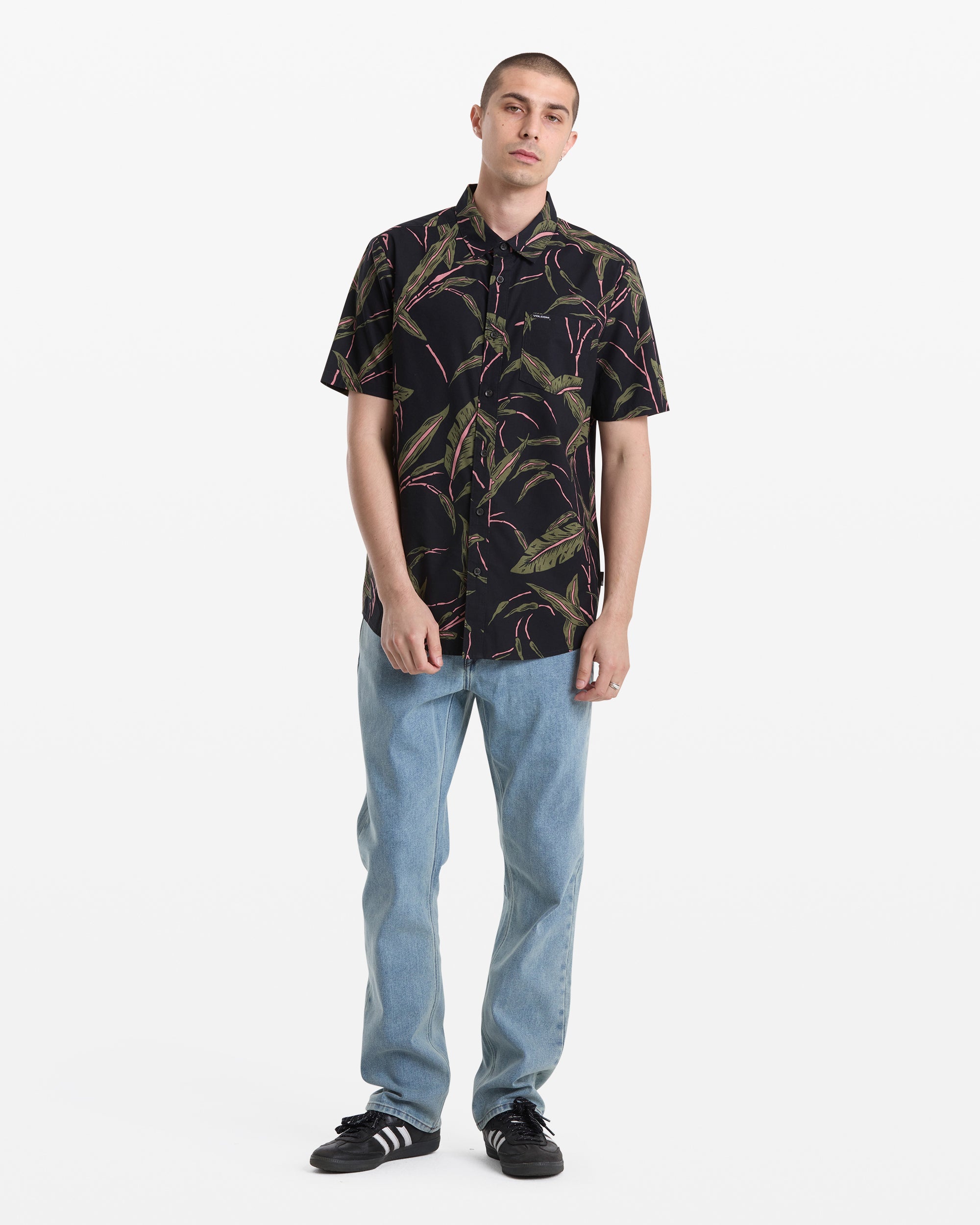Men's Markerstone Short Sleeve-Black-Volcom