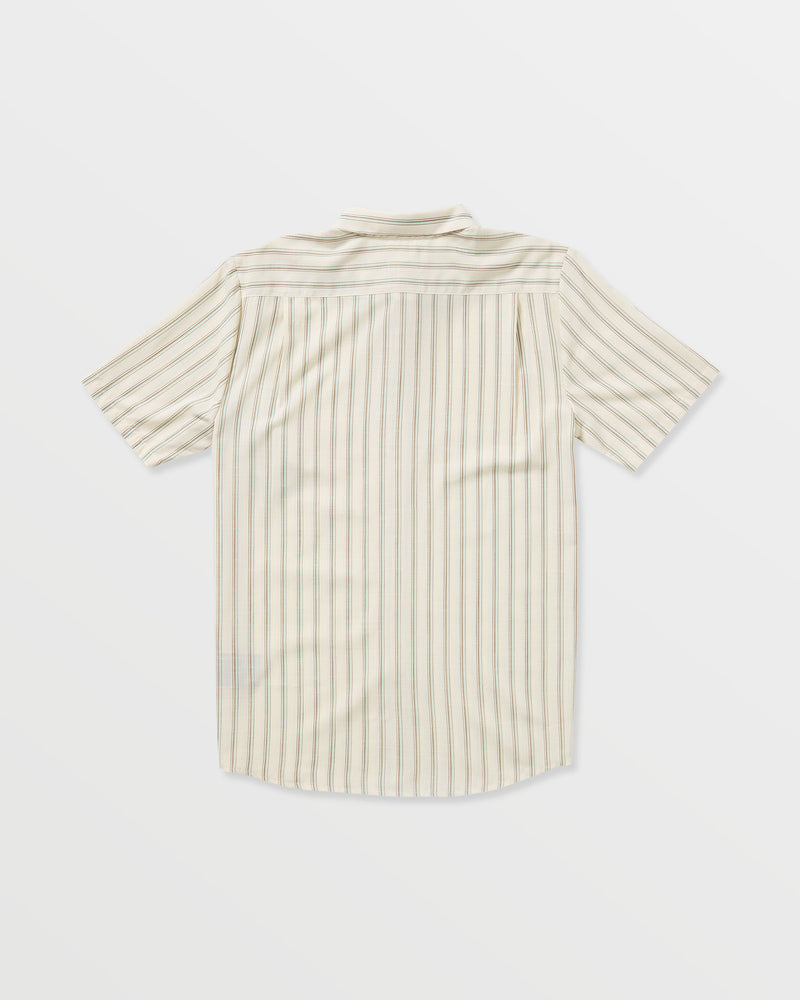Volcom Men's Rambler Short Sleeve Shirt Dirty White