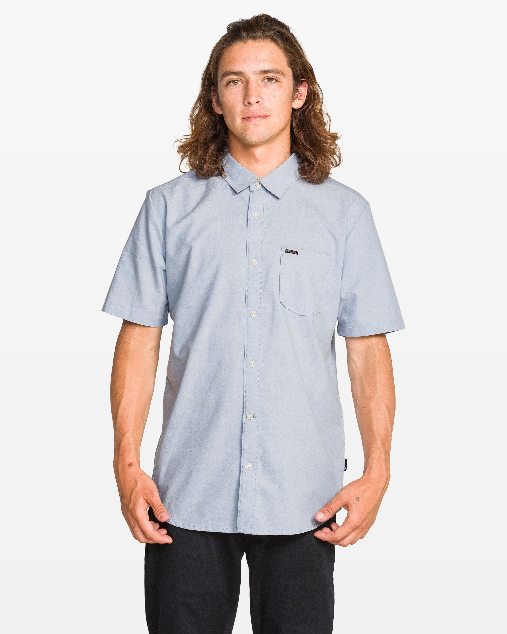 Men's Everett Oxford II Short Sleeve Shirt - Volcom