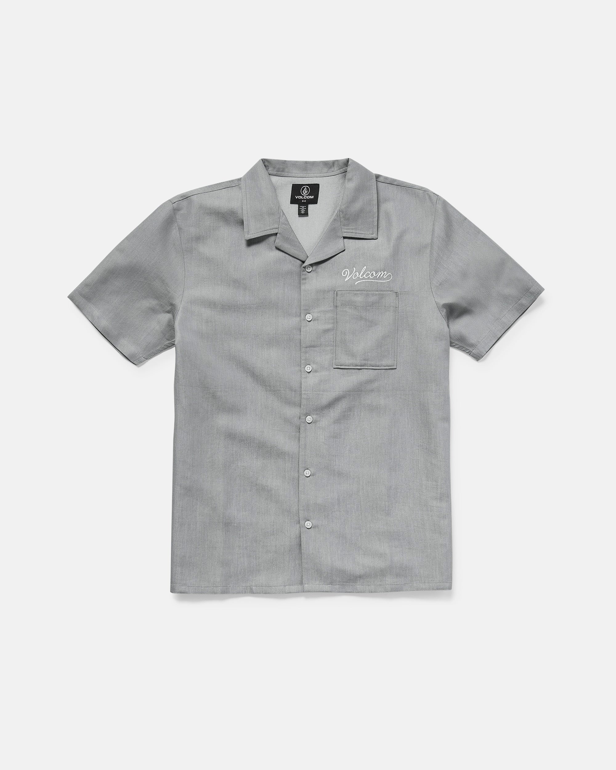 トップス WOODBLOCK x OVERWHELM NEW YORK S/S SHIRT Men's Otis Stone Short Sleeve Shirt - Volcom