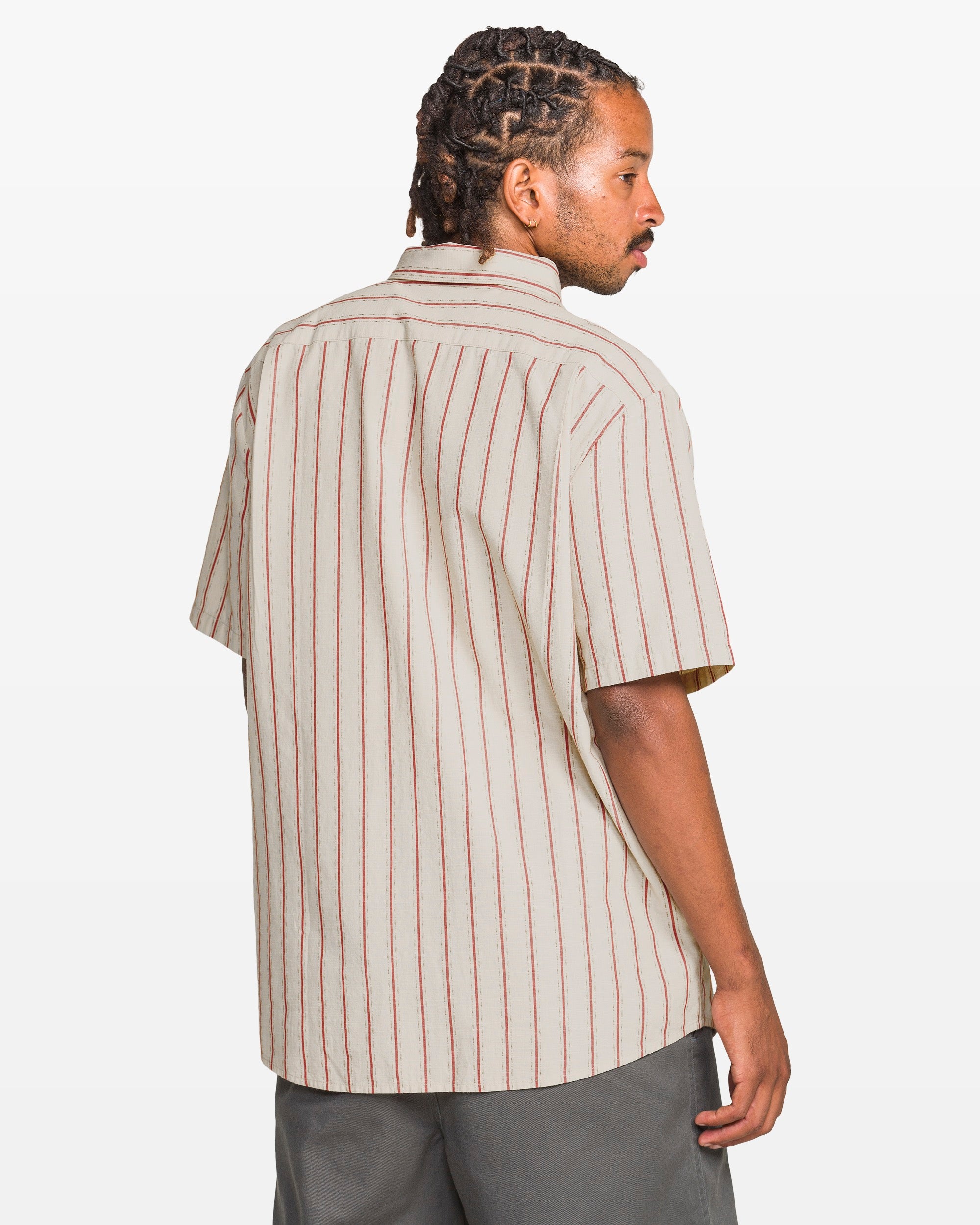 Men's Sato Stripe Short Sleeve Shirt - Volcom