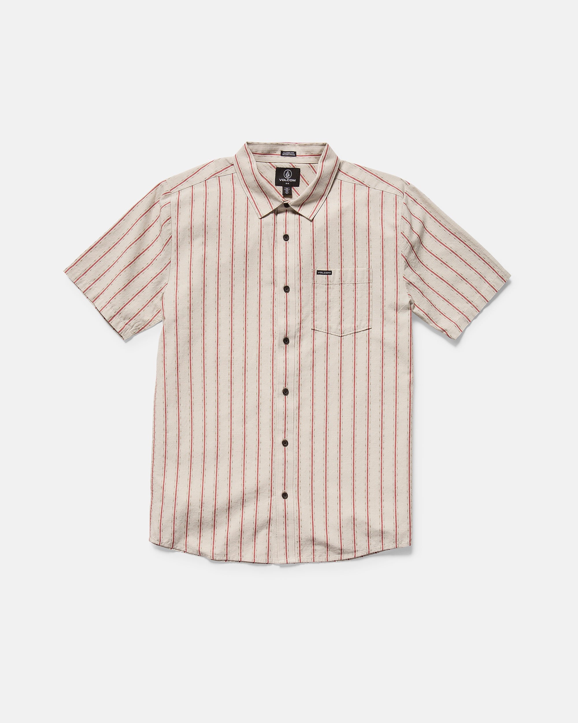 Men's Sato Stripe Short Sleeve Shirt - Volcom