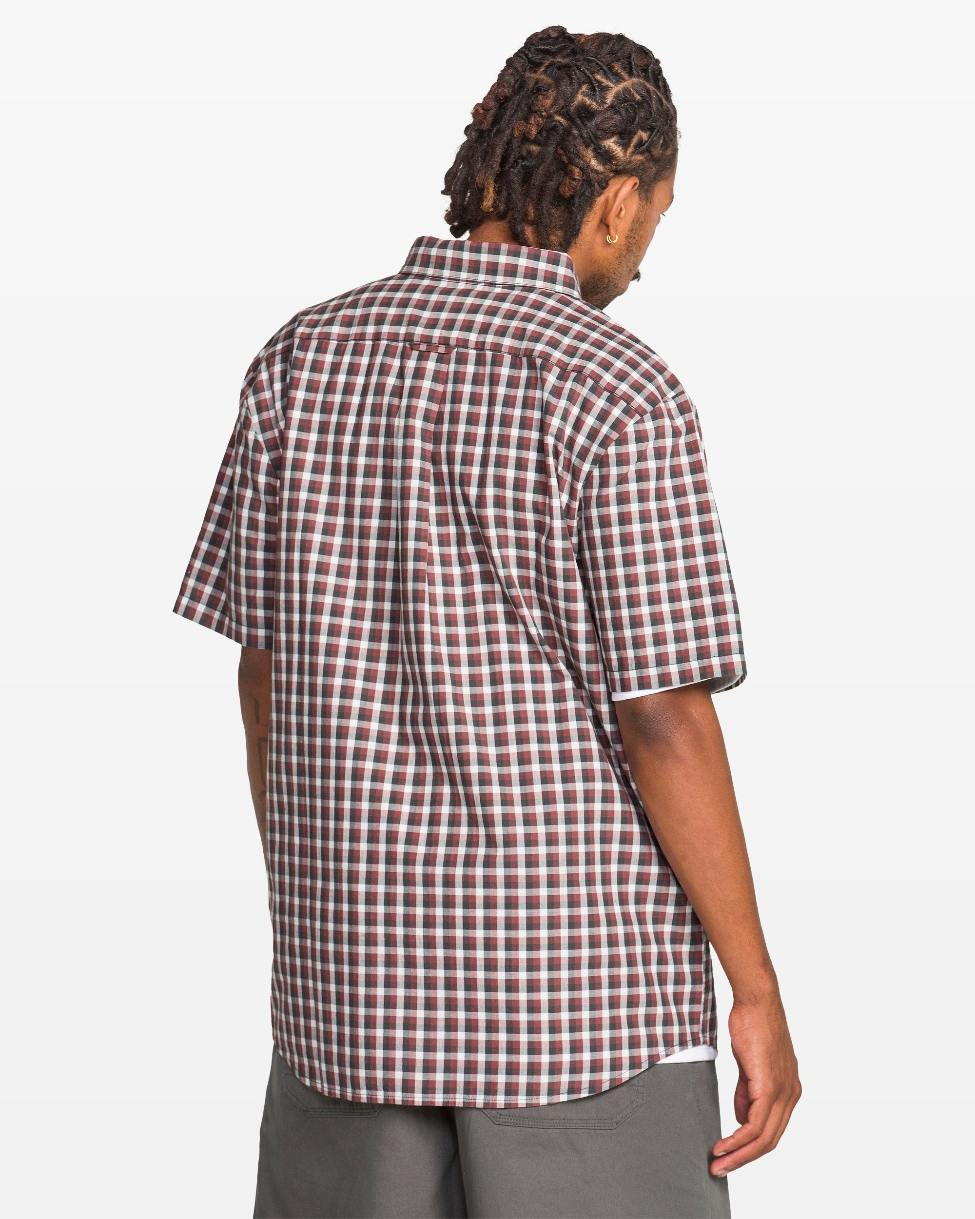 Men's Louie Check Short Sleeve Shirt - Volcom