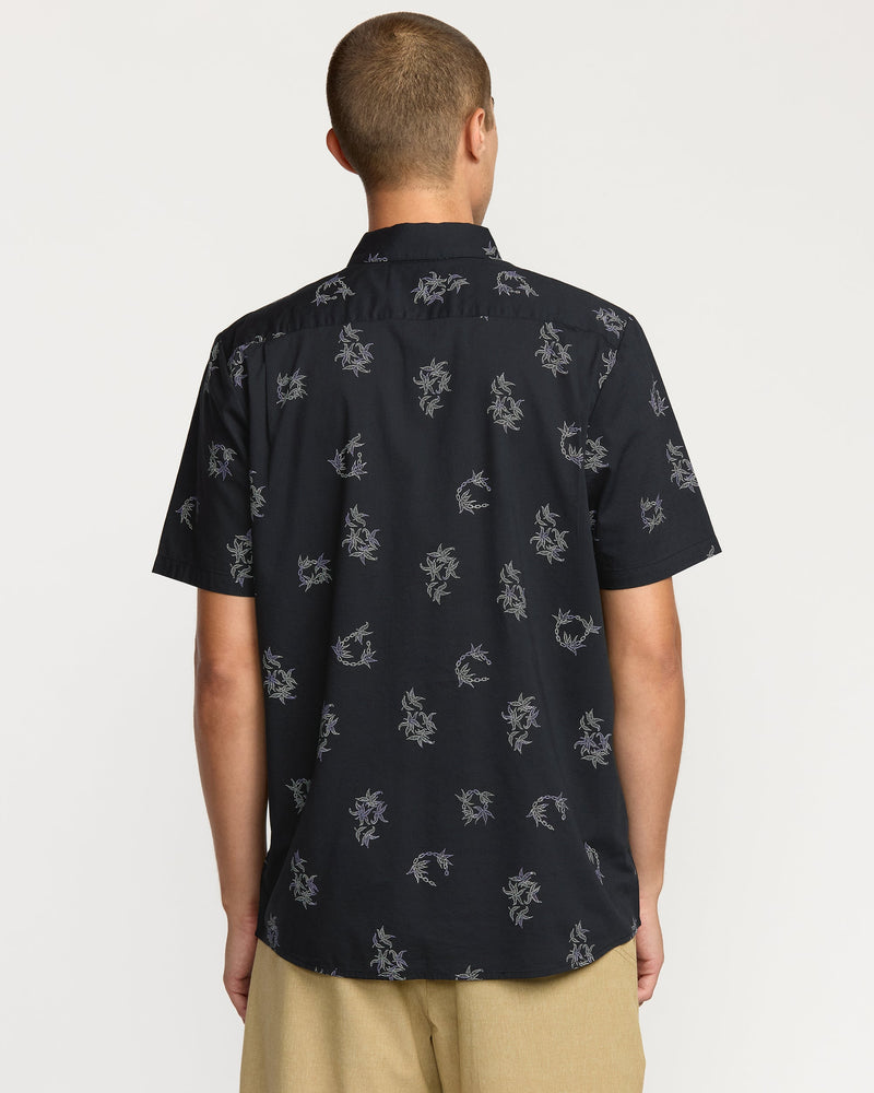 Volcom Men's Scaler Stone Woven Short Sleeve Shirt 