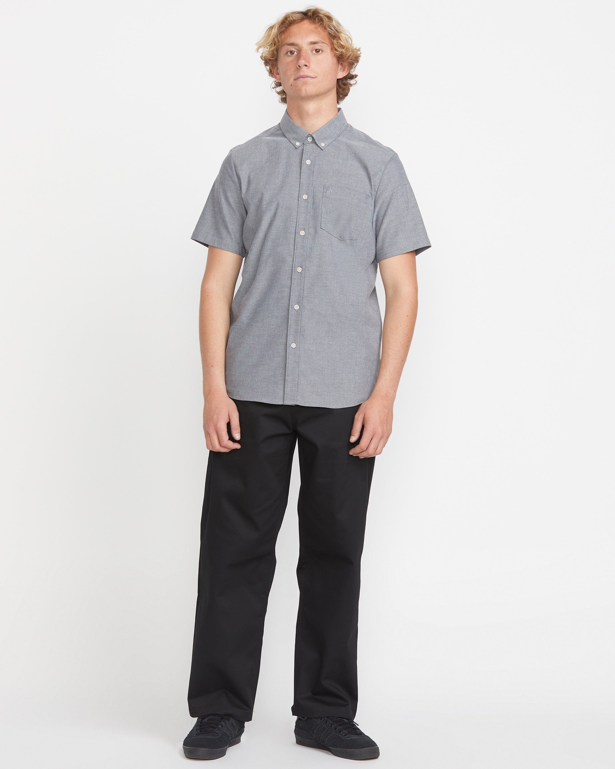 Men's Everett Oxford Short Sleeve Shirt - Volcom
