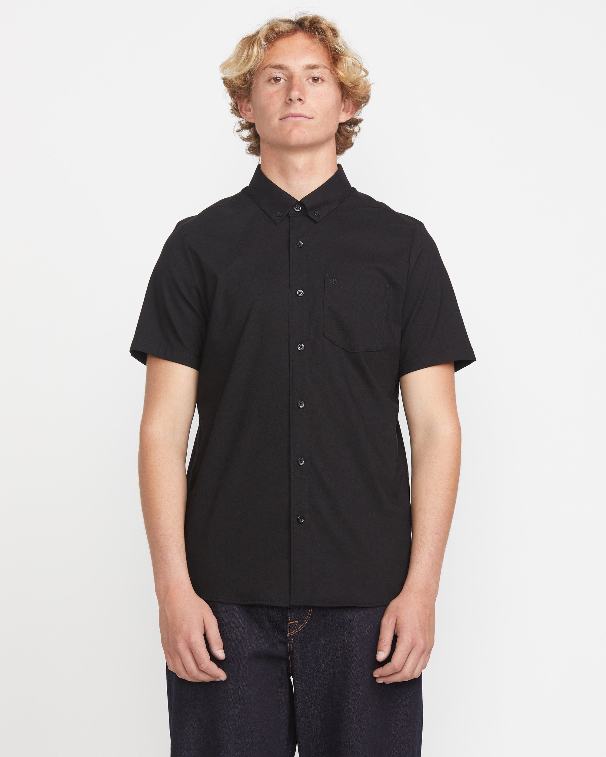 mens short sleeve oxford dress shirt Lacoste Men's Regular Fit Short Sleeve Oxford Shirt - 17