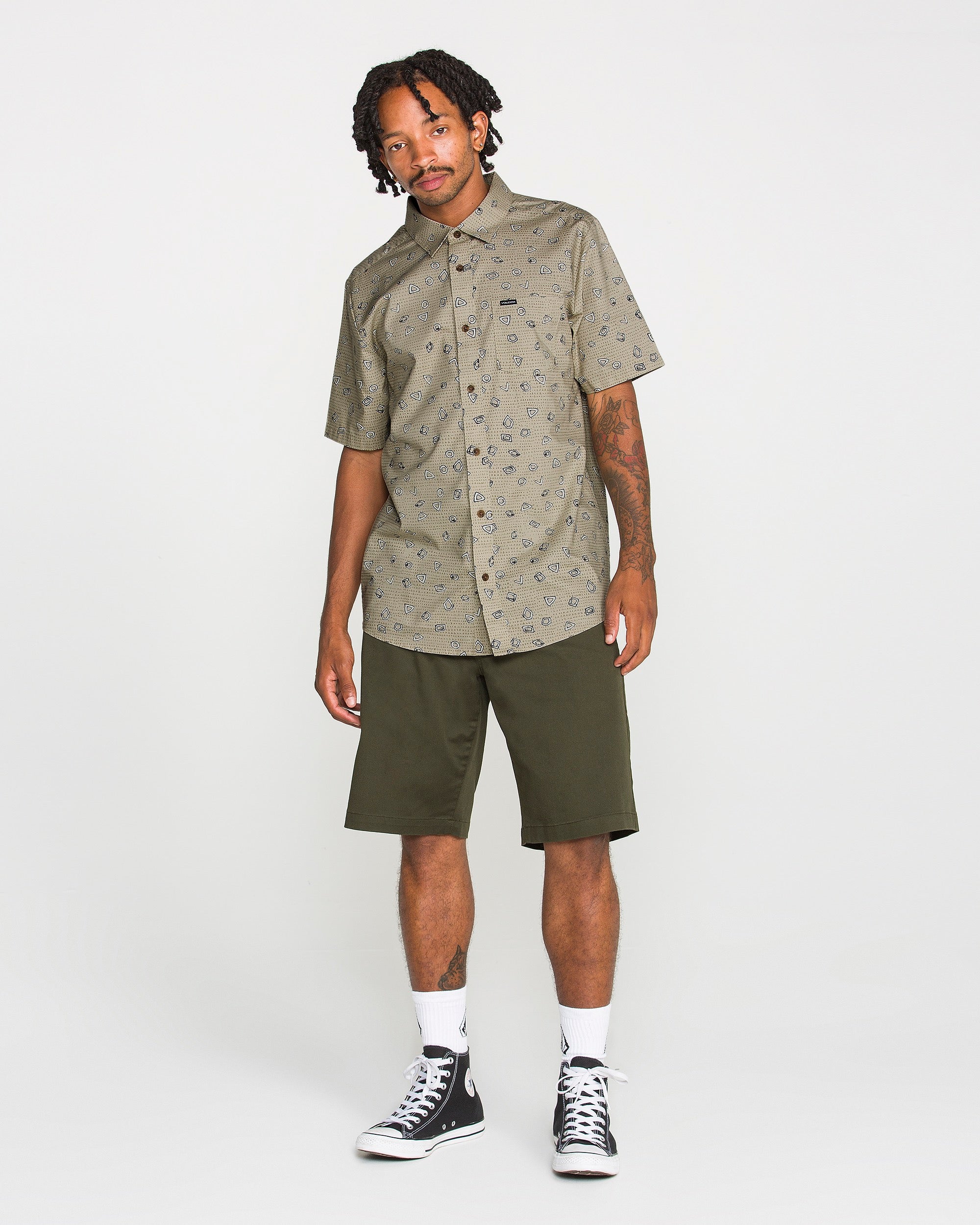 Men's Scaler Stone Short Sleeve Shirt - Volcom