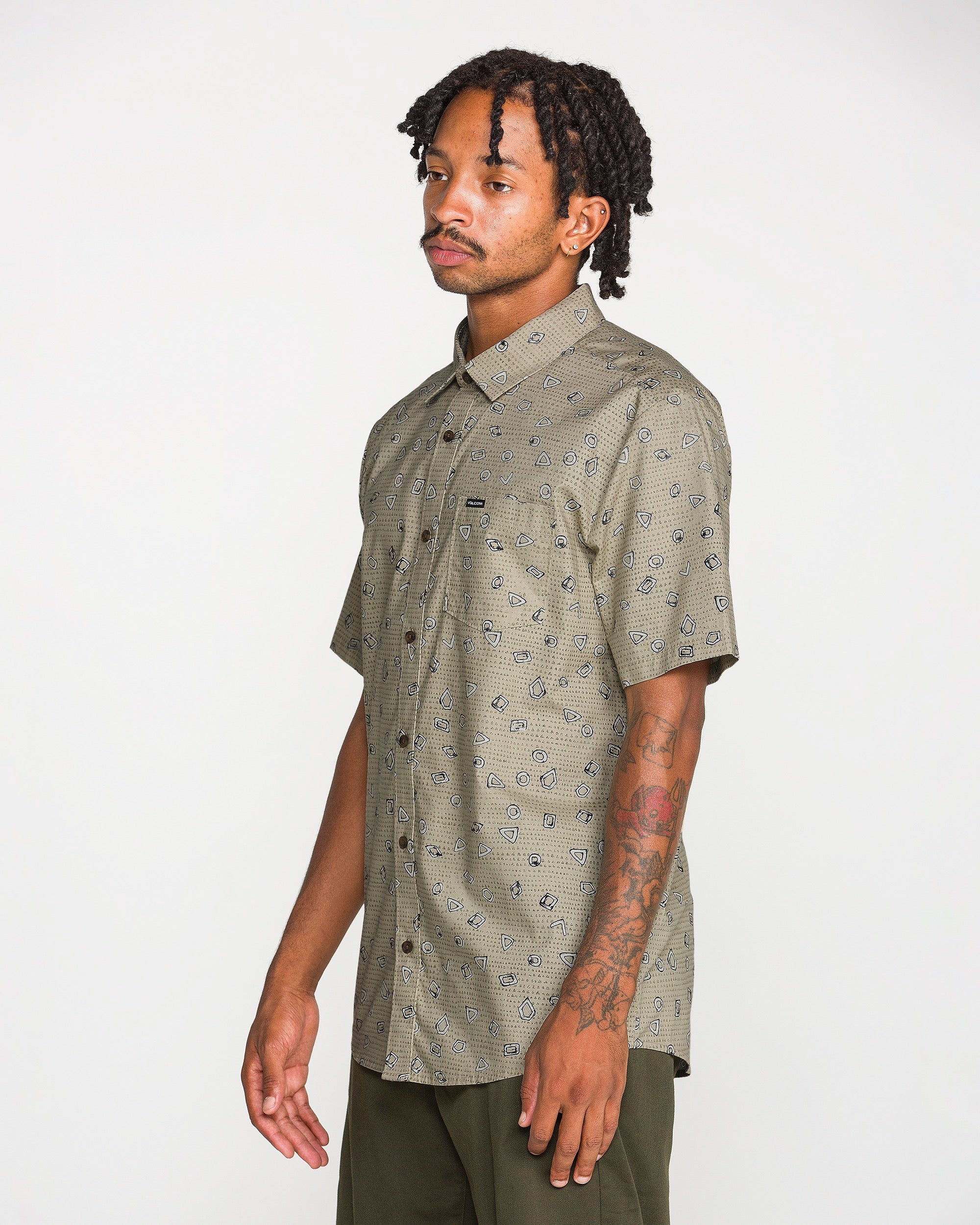 Men's Scaler Stone Short Sleeve Shirt - Volcom
