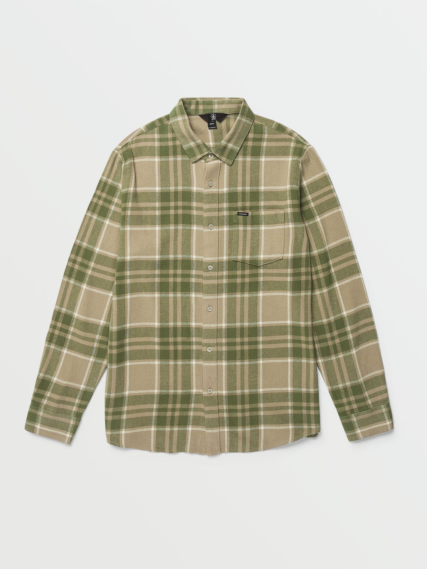Leland Long Sleeve Flannel - Khaki – Volcom US