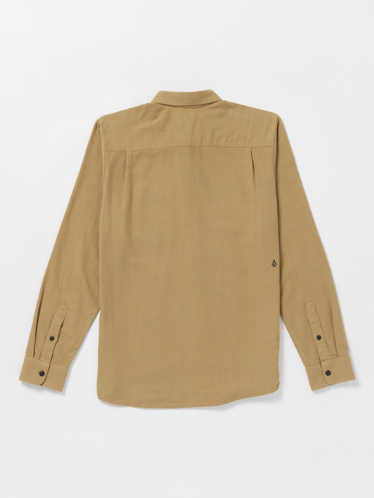 Caden Solid Long Sleeve Shirt - Dark Khaki