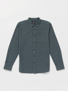 Caden Solid Long Sleeve Shirt - Dark Slate