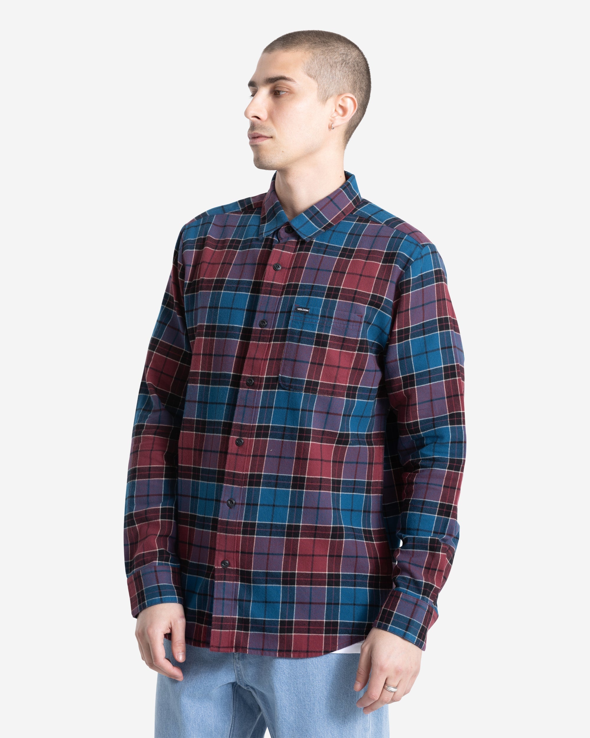 Men's Levelstone Long Sleeve Shirt - Volcom Men's Levelstone Long Sleeve Shirt - Volcom