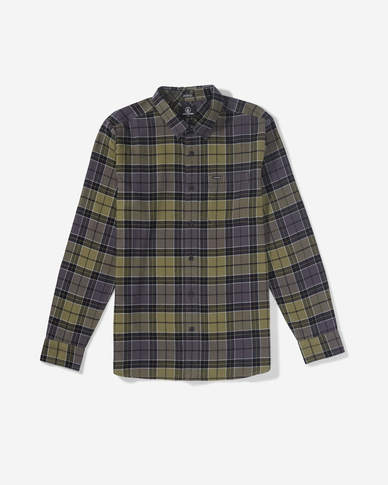 Volcom Men's Caden Plaid Long Sleeve Shirt 
