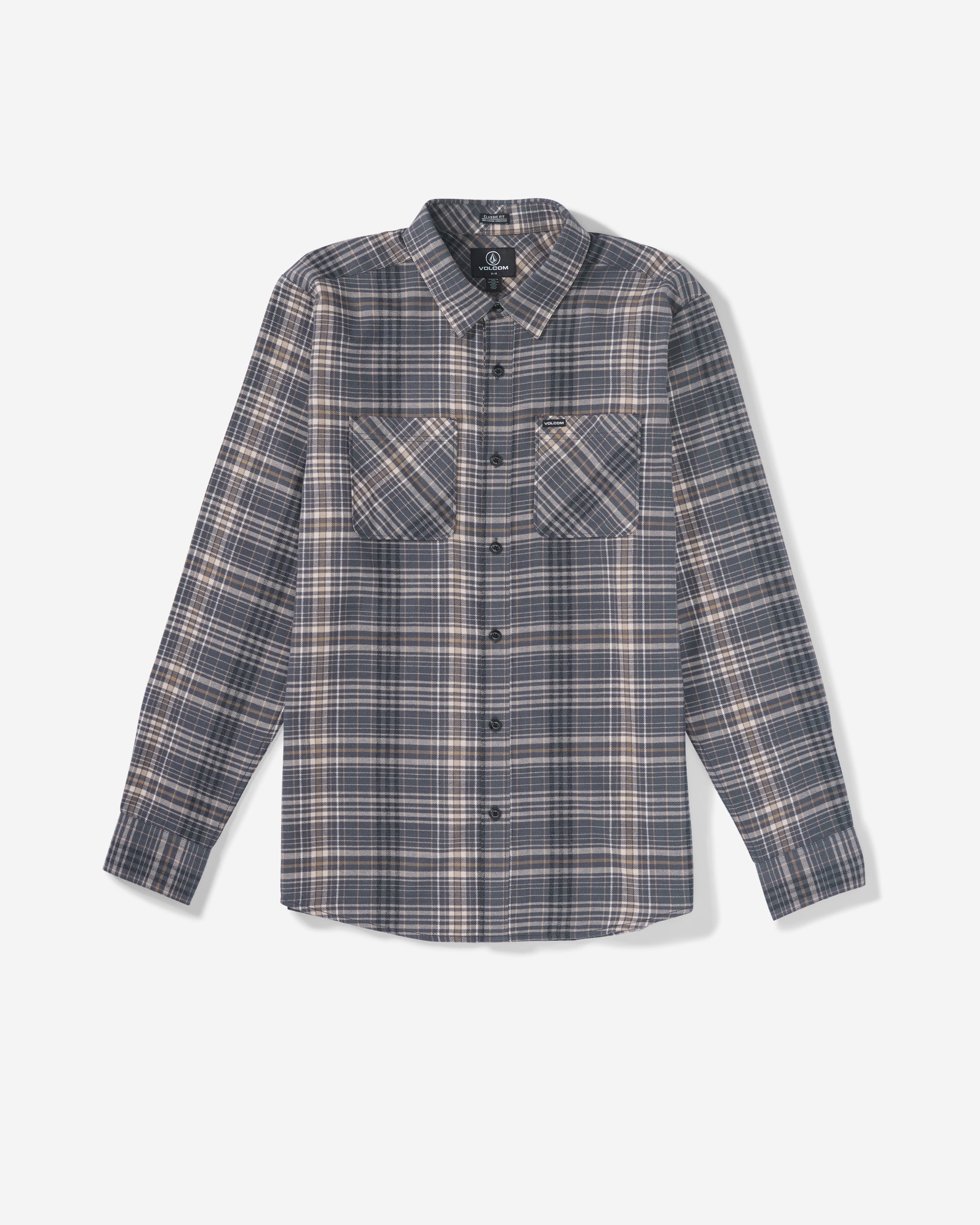 Volcom Men's Netastone Flannel Long Sleeve Shirt 