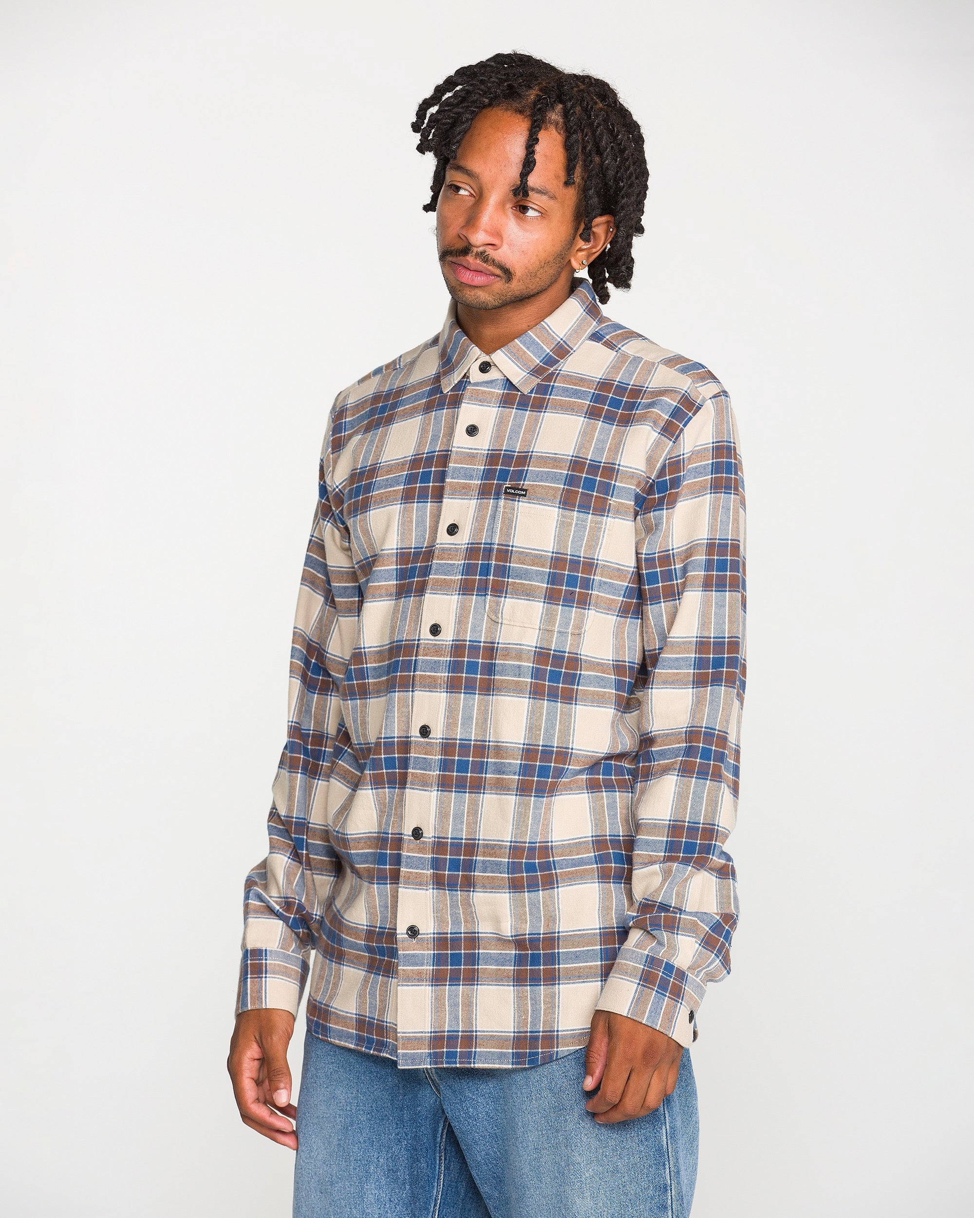 Volcom Men's Caden Plaid Long Sleeve Shirt