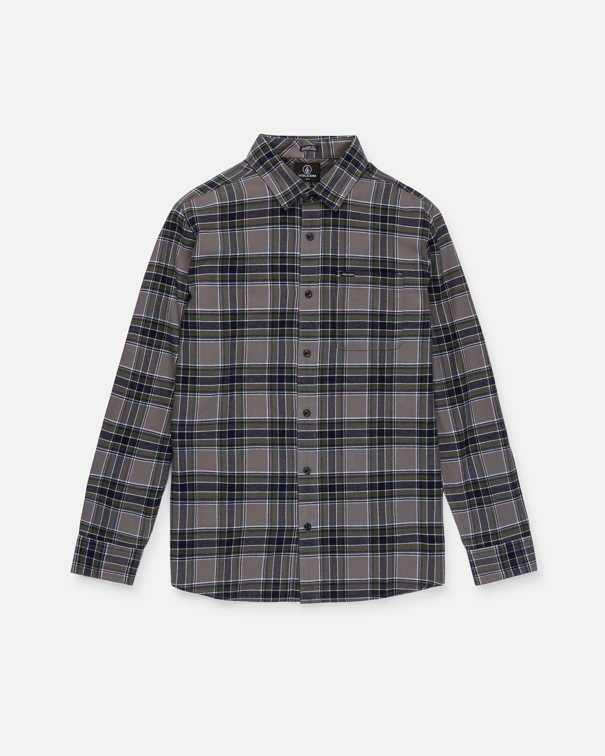 mens plaid dress shirts long sleeve Volcom Men's Caden Shirt YGroup_14760271511917 Chest pocket Ball Gown Wedding Dress Material:Engineered Wood, Metal