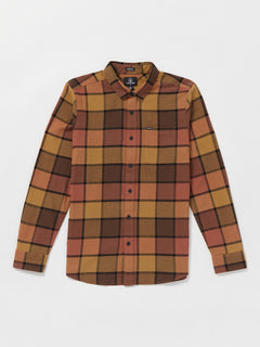 Caden Plaid Long Sleeve Shirt - Burro Brown