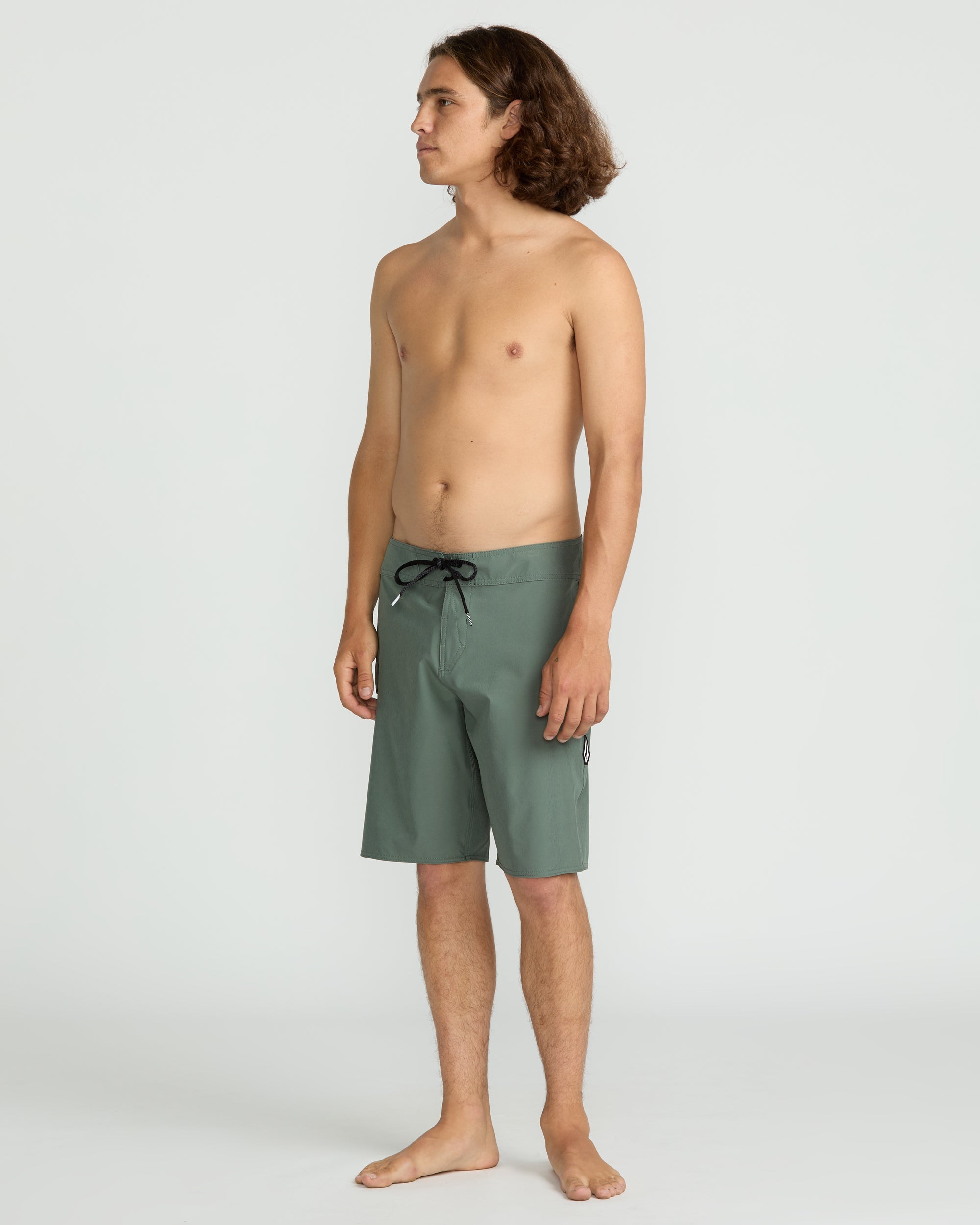 Men's Lido Solid Mod-Light Olive-Volcom