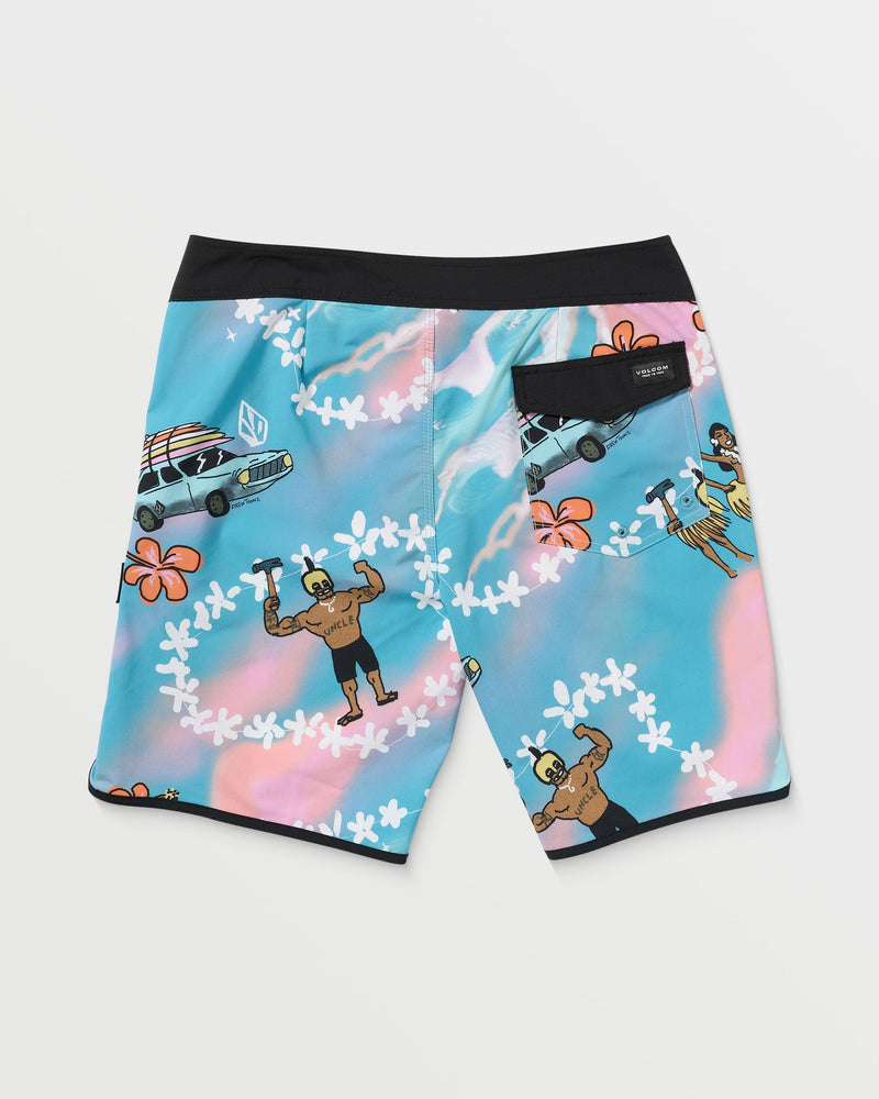 Volcom Men's Featured Artist Drew Toonz Scallop Mod Bay Blue