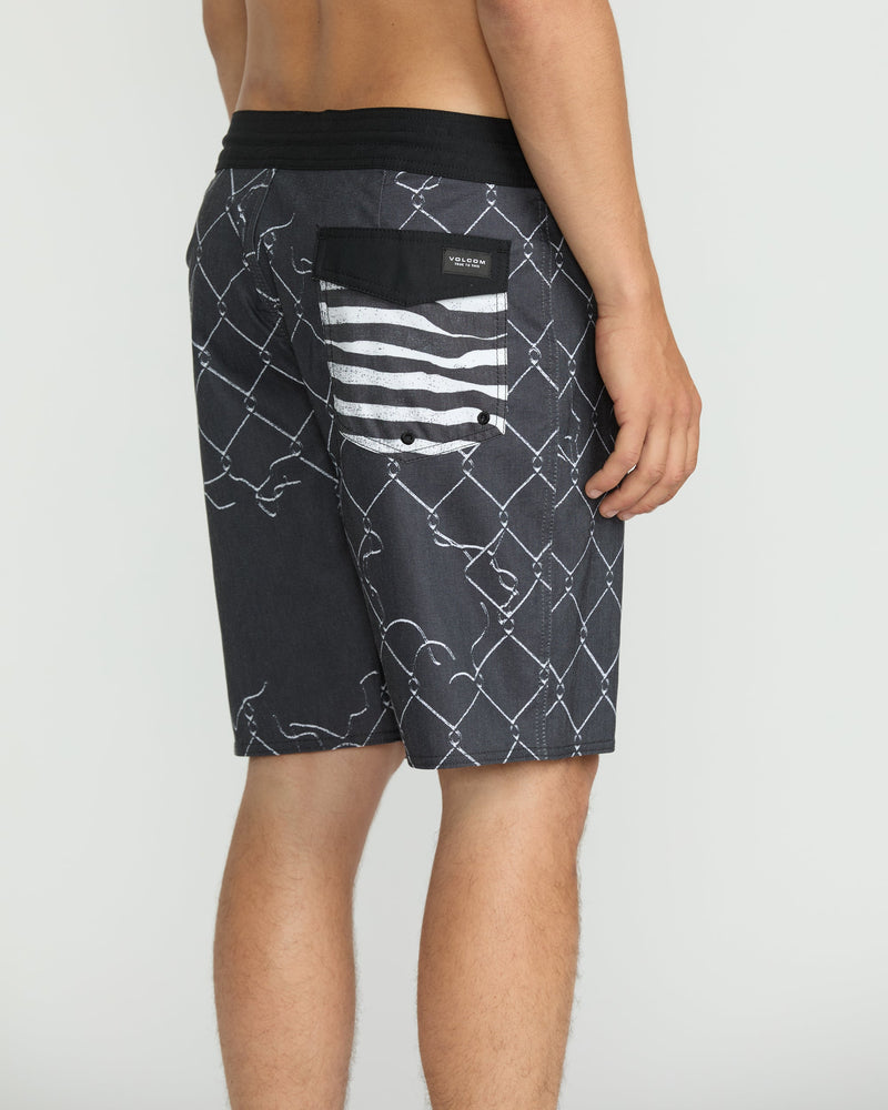 Volcom Men's Misdormeaner Stoney 19" Trunks Black