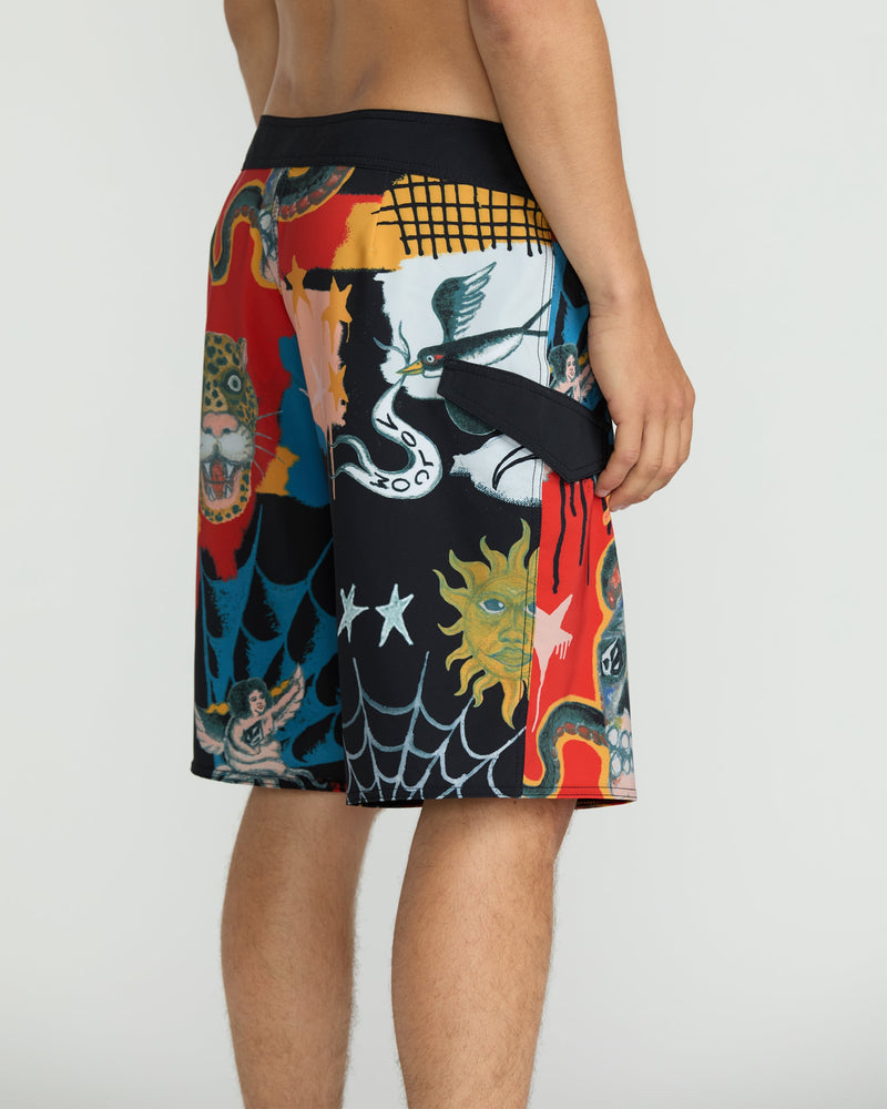 Volcom Men's Featured Artist Seth Conboy Mod Black