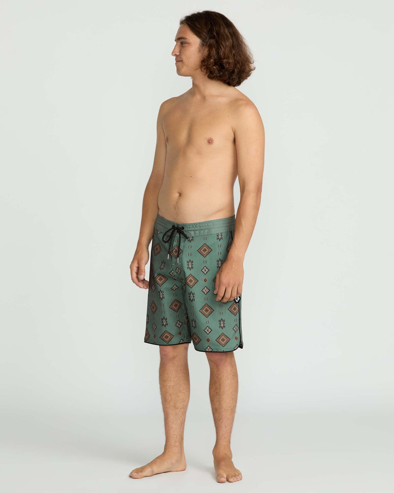 Volcom Men's Desert Dobby Stoney 19" Trunks Light Olive