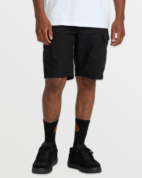 Volcom Men's Caliper II Relaxed Work Shorts Black