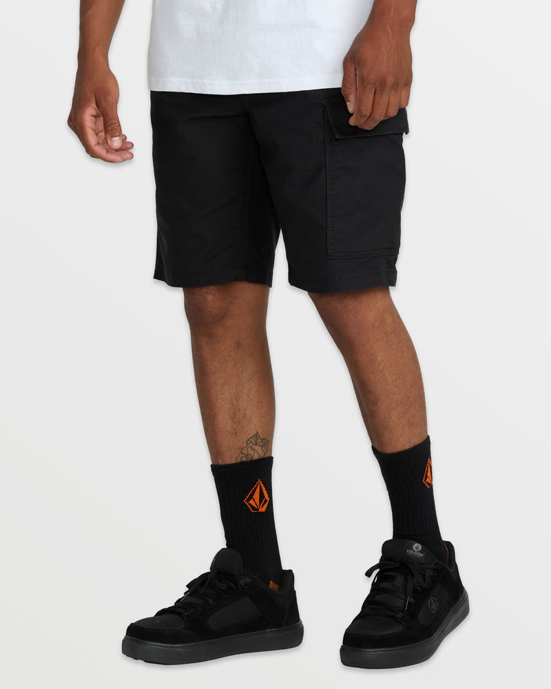 Volcom Men's Caliper II Relaxed Work Shorts Black