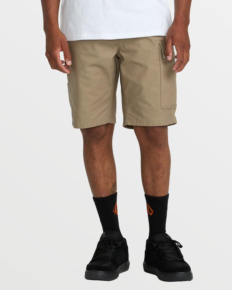 Volcom Men's Caliper II Relaxed Work Shorts Brindle