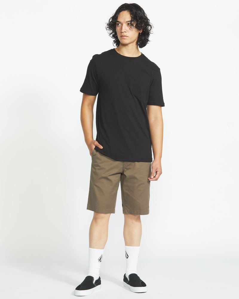 Volcom Men's Frickin Modern Stretch Shorts Mushroom
