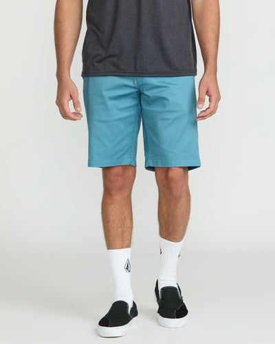 Volcom Men's Frickin Modern Stretch Shorts Used Blue