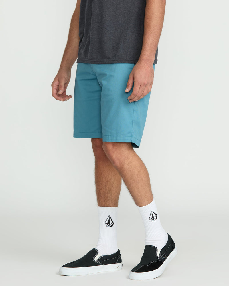 Volcom Men's Frickin Modern Stretch Shorts Used Blue