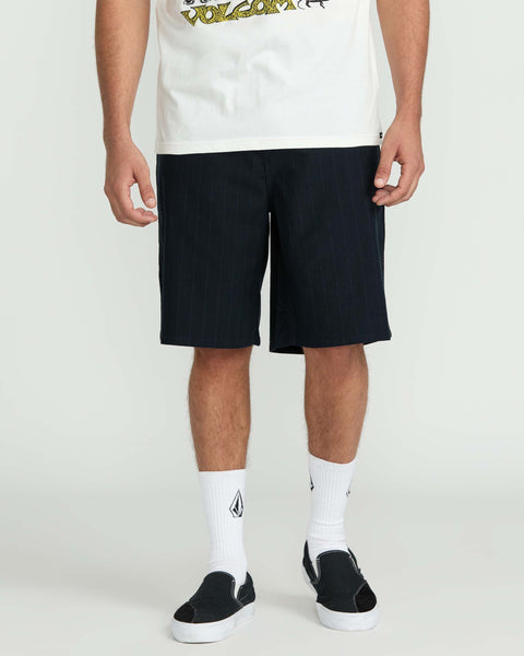 Men's Billow Shorts 22"-Black Combo-Volcom
