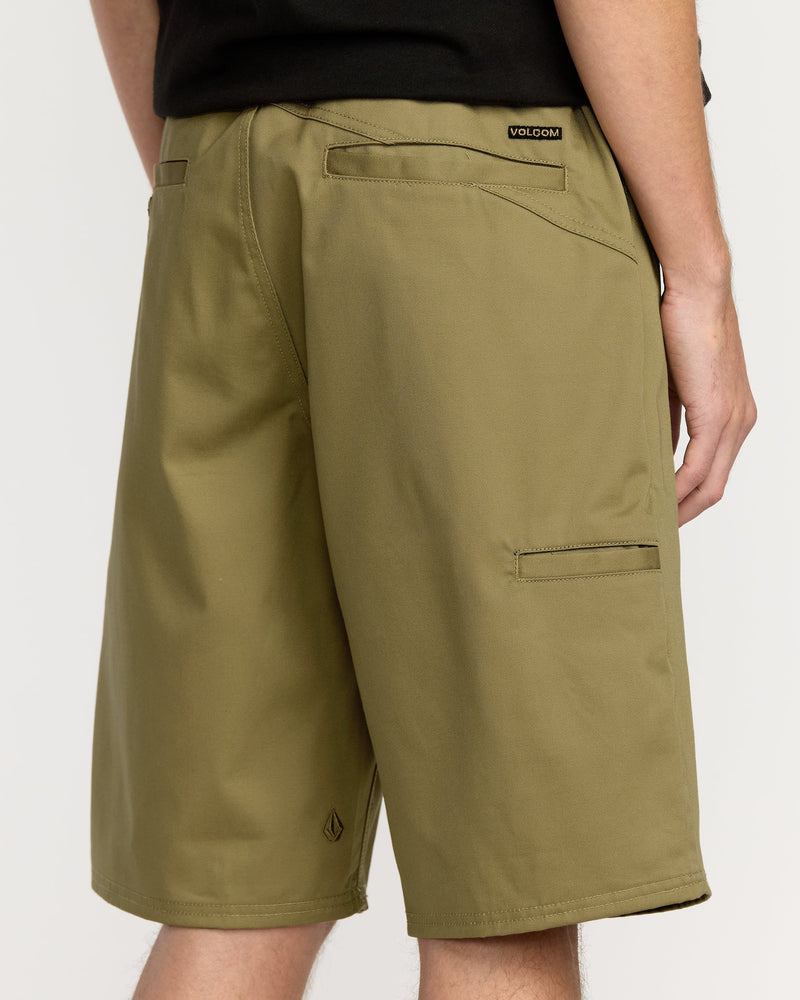 Men's Frickin Chino Shorts-Dark Khaki-Volcom