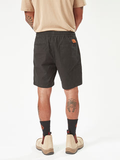 Volcom Workwear Caliper Elastic Waist Shorts - Black