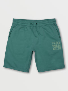 Vibes Time Elastic Waist Shorts - Ranger Green