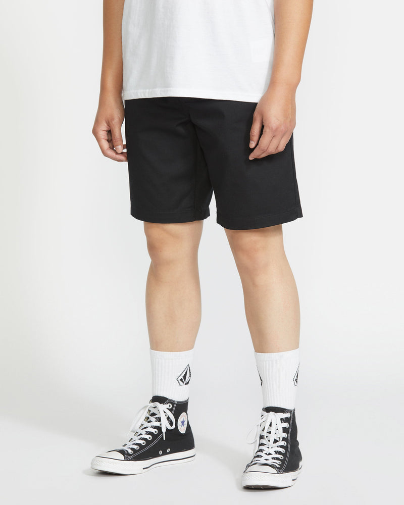 Volcom Men's Frickin Elastic Waist Shorts Black