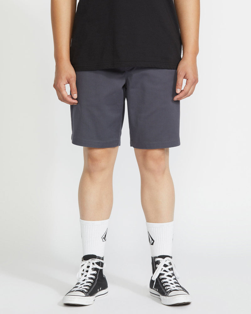 Volcom Men's Frickin Elastic Waist Shorts Charcoal