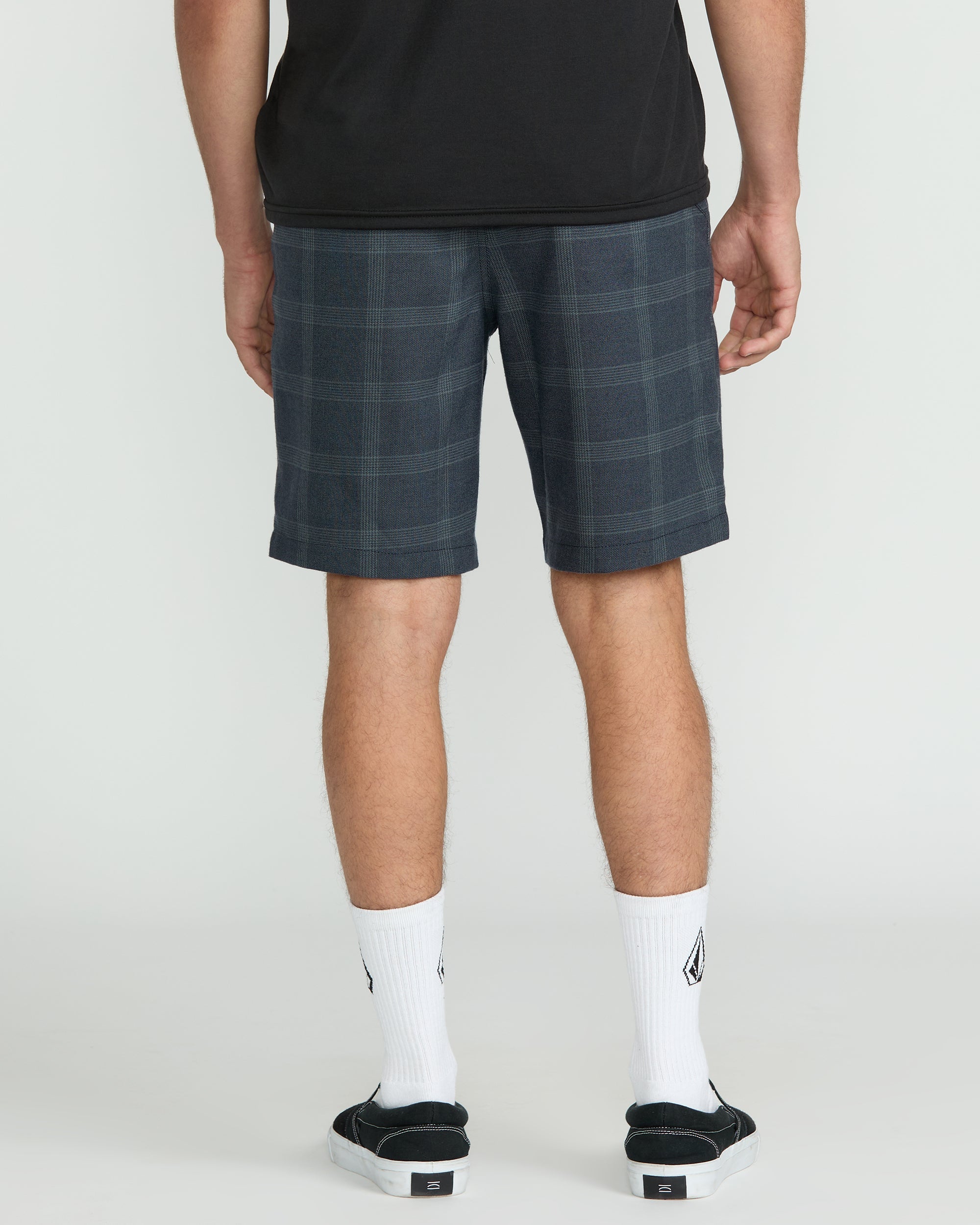 パンツ 00s volcom check wide baggy shorts w32 L Men's Frickin Elastic Waist Shorts - Volcom