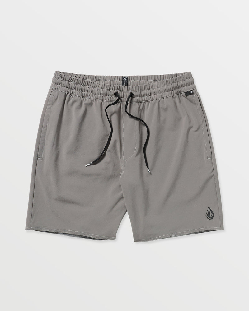 Volcom Men's Nomoly Elastic Waist Shorts 18" Pewter