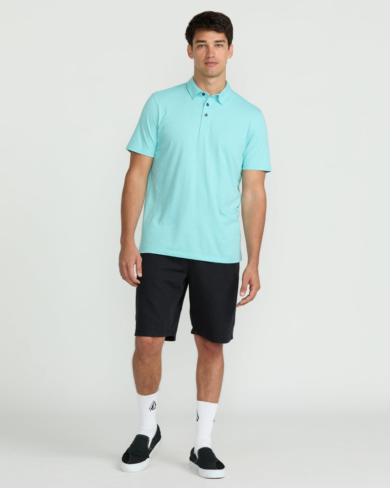 Volcom Men's Vs91 Elastic Waist Shorts 20" Black