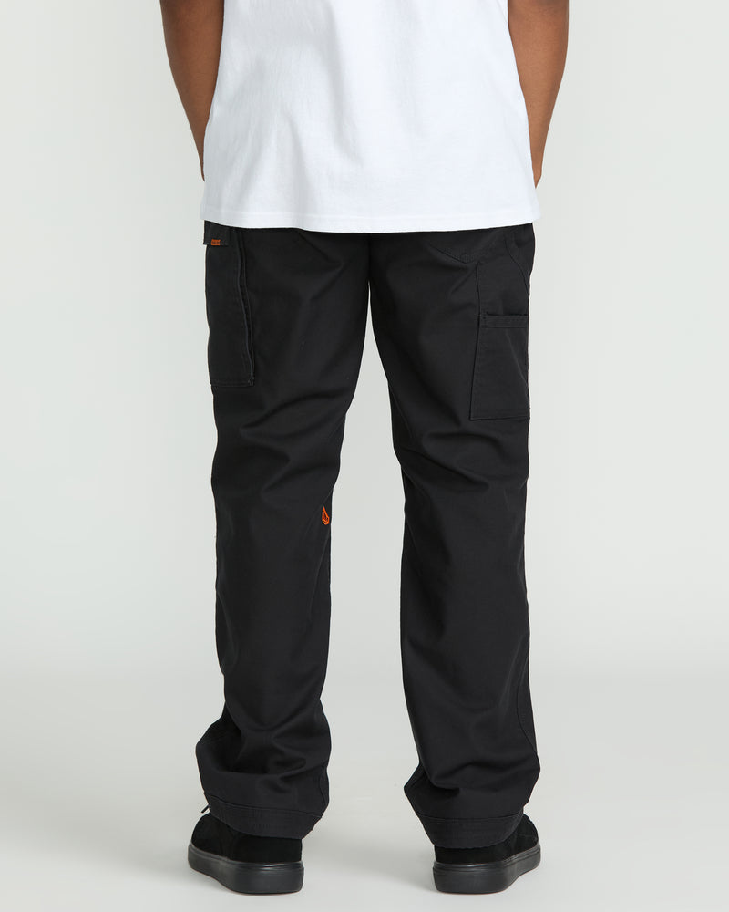 Volcom Men's Caliper II Relaxed Work Pants Black