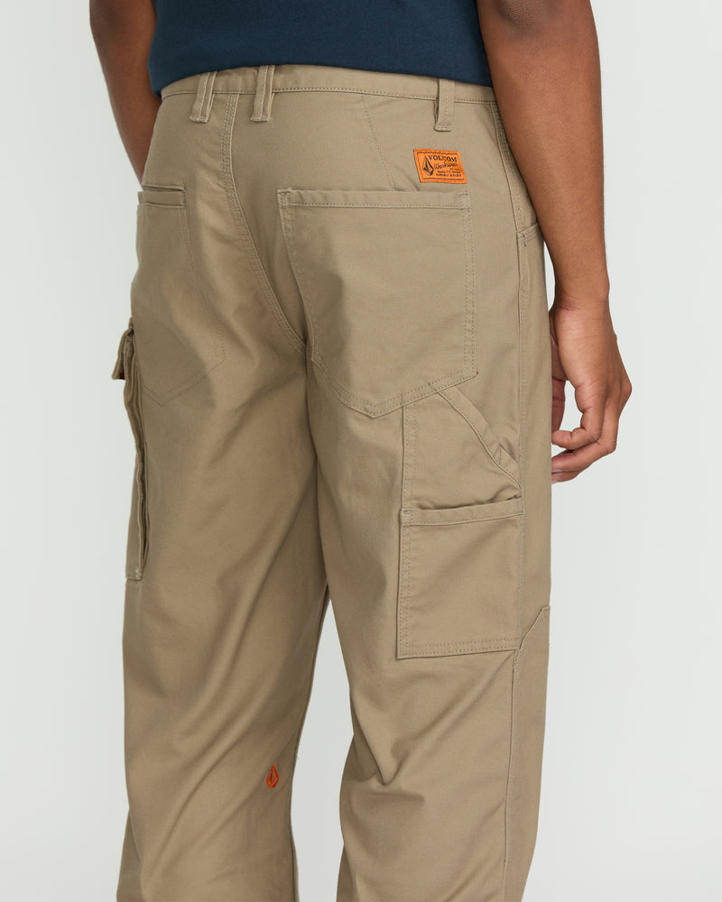 Volcom Men's Caliper II Relaxed Work Pants Brindle