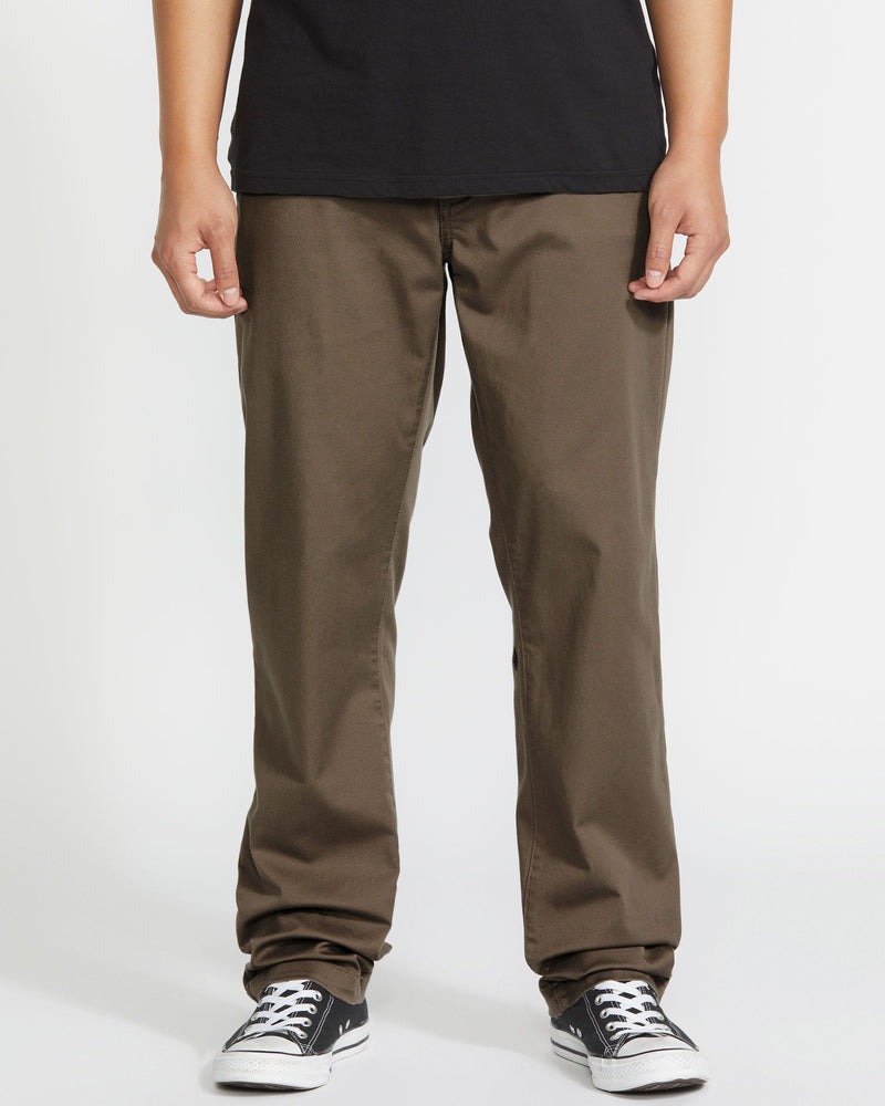 Volcom Men's Frickin Modern Stretch Pants Mushroom